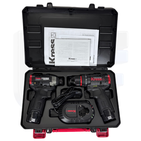 Kit Parafusadeiras de Impacto 12v KUG02 - Kress