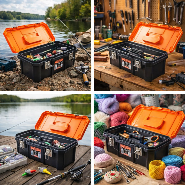 Caixa De Ferramentas Laranja Camper - Metasul
