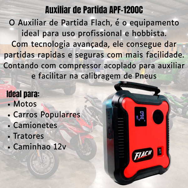 Auxiliar de Partida C/ Compressor APF-1200C - Flach